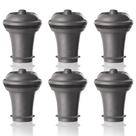 Conjunto de 6 Rolhas de Vácuo Wine Saver Vacu Vin - Cinza
