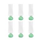 Conjunto De 6 Taças De Champanhe Em Vidro Base Esfera Verde 240Ml BTC