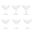 Conjunto de 6 taças de cristal para sobremesa LYS 260ml