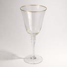 Conjunto de 6 Taças de Cristal Royal com Borda Dourada 235 ml