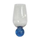 Conjunto De 6 Taças De Vidro Base Esfera Azul 550Ml Linha Sintonia BTC
