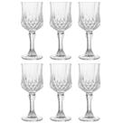 Conjunto de 6 Taças para Licor de Vidro Diamond 60ml - Lyor