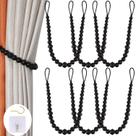 Conjunto de 6 talões de madeira Curtain Tiebacks KLOGTSIND para cortinas de janela