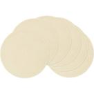 Conjunto de 6 tapetes americanos trançados redondos SHACOS para mesa de jantar de 38 cm