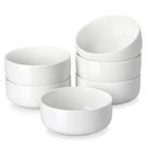 Conjunto de 6 tigelas de porcelana MALACASA LUNA 710 ml brancas