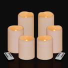 Conjunto de 6 velas sem chama Artmarry à prova d'água com controle remoto Conjunto de 6 velas sem chama Artmarry à prova d'água com controle remoto