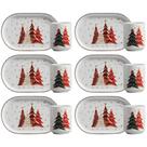 Conjunto de 6 Xícaras de Café com Pires Bosque Encantado de Cerâmica 170ml - Scalla