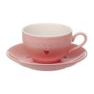 Conjunto de 6 Xícaras Rosa Lamour 160ml JGCH-044RS - Hauskraft Conjunto de 6 Xícaras Rosa Lamour 160ml JGCH-044RS - Hauskraft