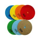 Conjunto de 7 almofadas de polimento de diamante SHDIATOOL para granito de 4 polegadas Conjunto de 7 almofadas de polimento de diamante SHDIATOOL para granito de 4 polegadas