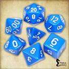 Conjunto de 7 dados- Azul - RPG