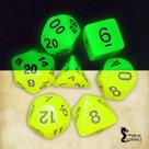 Conjunto de 7 Dados Fluorescentes Amarelo - RPG Conjunto de 7 Dados Fluorescentes Amarelo - RPG