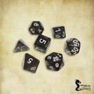 Conjunto de 7 dados- Preto Translúcido - RPG Conjunto de 7 dados- Preto Translúcido - RPG