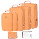 Conjunto de 7 peças de cubos de embalagem de viagem PFEYRPK laranja Conjunto de 7 peças de cubos de embalagem de viagem PFEYRPK laranja