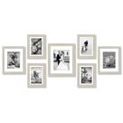 Conjunto de 7 porta-retratos Americanflat com vidro estilhaçado Conjunto de 7 porta-retratos Americanflat com vidro estilhaçado
