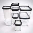 Conjunto de 7 Potes Herméticos para Organização de Mantimentos