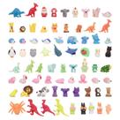 Conjunto de 72 borrachas de animais 3D Clock King para crianças