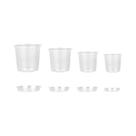 Conjunto De 72 Vasos Transparentes Para Viveiro Com Bandejas E Etiquetas, Recipientes De Plástico
