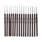 Conjunto De 8 Agulhas De Crochê Com Cabo De Plástico 25mm-6mm Para Tricô E Artesanato