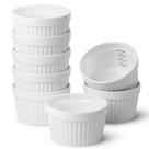 Conjunto de 8 assadeiras de cerâmica Ramekins Brew To A Tea de 240 ml