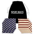 Conjunto de 8 bolsas Cornhole Bags, peso regulável para todas as condições climáticas