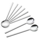 Conjunto de 8 Colheres de Sopa IQCWOOD em Aço Inoxidável Coreano