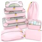 Conjunto de 8 Packing Cubes Shacke para Organização Leve de Viagens