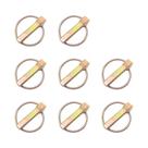 Conjunto De 8 Peças De Clipe De Anel De Fechamento Em Forma De O De Aço Reforçado Para Gancho De
