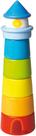 Conjunto de 8 peças Stacking Game HABA Lighthouse Wooden Rainbow
