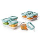 Conjunto de 8 Recipientes de Vidro OXO Tot para Bebês - 120ml com Tampas