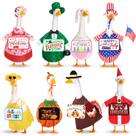 Conjunto de 8 roupas Sunnymove Holiday Goose para decoração de gramado de 23"
