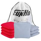 Conjunto de 8 sacos para cornhole EunHo resistentes às intempéries 15 x 15 cm Conjunto de 8 sacos para cornhole EunHo resistentes às intempéries 15 x 15 cm