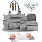 Conjunto de 8 Sacos para Fraldas Moclever com Bolsa para Mamadeira