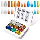 Conjunto de 9 cores em gel de pintura gradiente U-Shinein Conjunto de 9 cores em gel de pintura gradiente U-Shinein