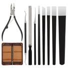 Conjunto de 9 Facas para Pedicure Segbeauty - Aço Manganês com Bolsa Conjunto de 9 Facas para Pedicure Segbeauty - Aço Manganês com Bolsa