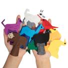 Conjunto de 9 fantoches de dedo de feltro Urso Marrom INF-STAR