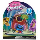 Conjunto de 9 Figuras de Brinquedo Disney Doorables Experimentos do Stitch