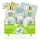 Conjunto de 9 peças de cesta de banho PEARLWORLD White Jasmine