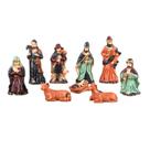 Conjunto de 9 peças de estatuetas de resina para presépios - Religious Jesus