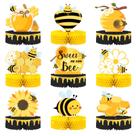Conjunto de 9 peças para decoração de mesa Nicrolandee Bumble Honeycomb