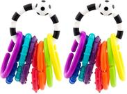 Conjunto de 9 peças Sassy Ring O Links Teether, pacote com 2
