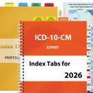 Conjunto de abas de índice Tojoyify CPT e ICD-10-CM 2026 laminado Conjunto de abas de índice Tojoyify CPT e ICD-10-CM 2026 laminado