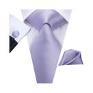 Conjunto de Abotoaduras e Gravata de Seda Rosa Poeirado para Casamento Masculino - Presente de Moda