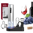 Conjunto de abridor de vinho elétrico CIRCLE JOY 5 em 1 com cortador de papel alumínio