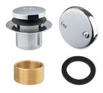 Conjunto de acabamento para drenos de banheira Artiwell Tip-Toe com placa frontal Overflow