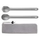 Conjunto de acampamento OUTXE Titanium Long Handle Spork and Spoon