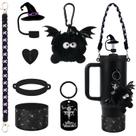 Conjunto de acessórios BELSITA Stanley Cup Black Bird Chain Halloween