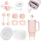Conjunto de acessórios BonneChance para Stanley Cup 1,2 L e 900 mL rosa