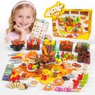 Conjunto de acessórios Building Blocks com mais de 200 unidades com capas Play Food