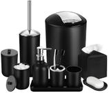 Conjunto de acessórios de banheiro ALPIRIRAL Black 10 peças
