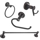 Conjunto de acessórios de banheiro BeSy Oil Rubbed Bronze de 4 peças